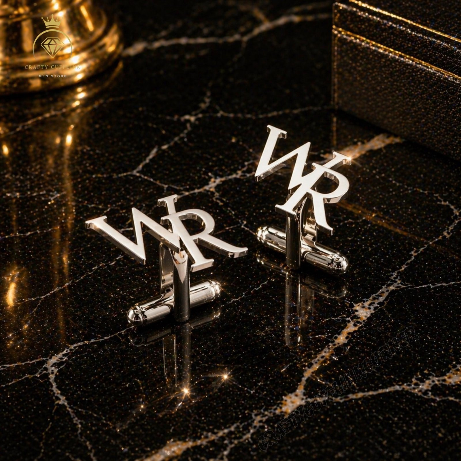 Custom Cufflinks for Groomsmen Gifts and Wedding Gift for Him, Best Man Gift, Anniversary Gift for Husband in a Groom Gift Box, Gold Plated